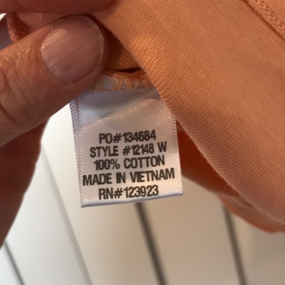 WEARABLES PEACH 3/4 SLEEVE TEE - Picture 4 of 4